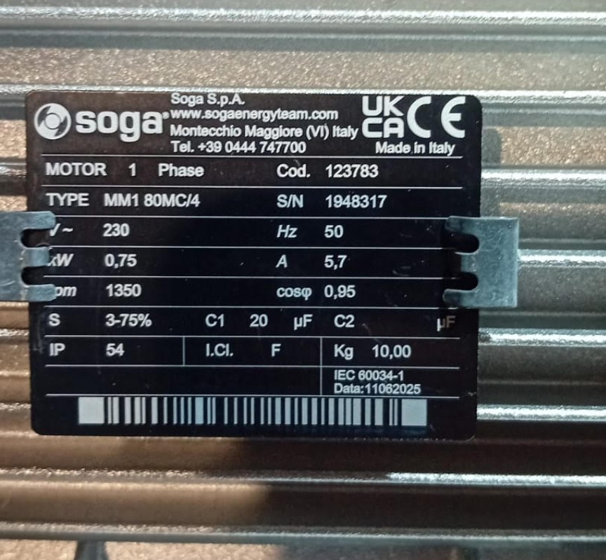 Elektromotor SOGA 0,75 kW 