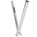 Stainless steel double lance holder ground fixed, Mosmatic