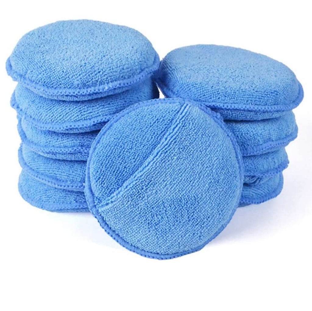 Waxing sponge with hand hole