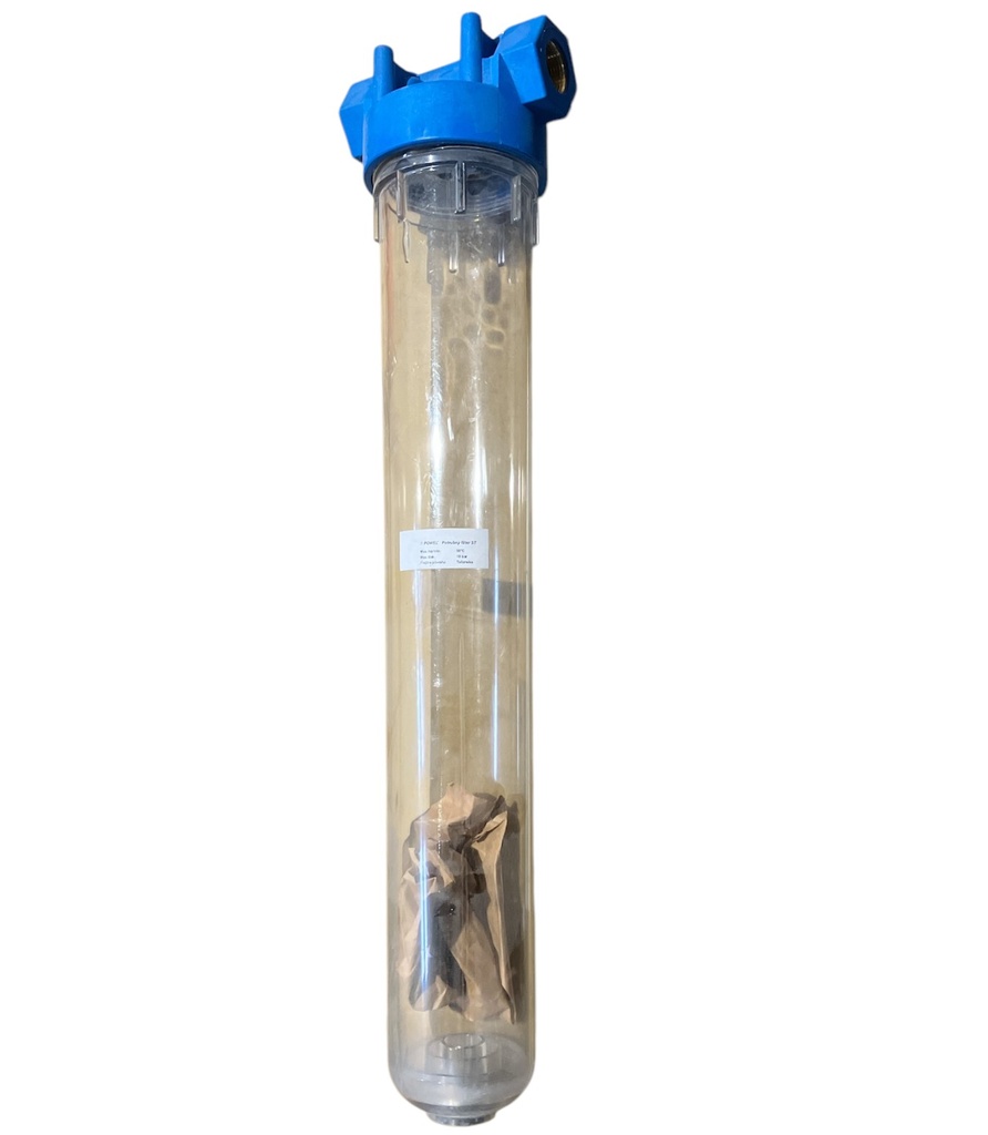 20” G 3/4” szűrő – átlátszó ház