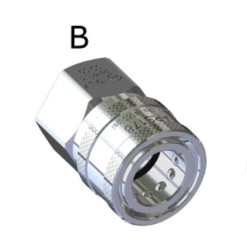 PA ARS178 B sst ball-type coupler 3/8 Bsp F 26.2500.10