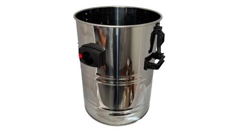 Rozsdamentes acél tartály D.430mm kúpos szűrővel